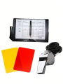 Soccer Kit - Metal Whistle with Referee Cards Set, Referee Cards for Soccer Football, Ideal Referee Kits for Game Sports.