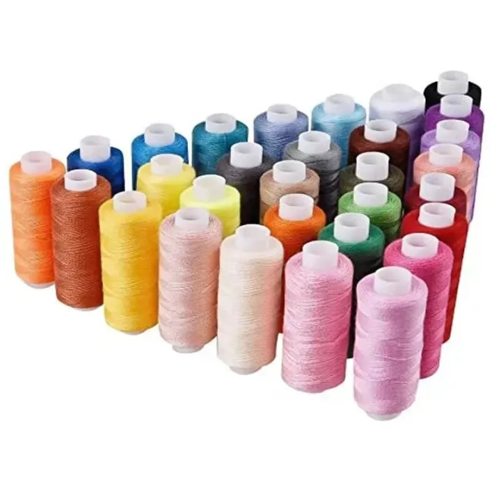 24%20Color%20Sewing%20Thread%20100%20Polyester%20Yarn%20Sewing%20Thread%20Roll%20Machine%20Hand%20Embroidery%20200%20Yard%20Each%20Spool%20For%20Home%20Sewing%20Kit%20-%20Image%202