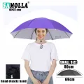 Portable Rain Umbrella Hat Army Green Foldable Outdoor Pesca Sun Shade Waterproof Camping Fishing Headwear Cap Beach Head Hats. 