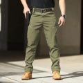 Men's Spring Autumn City Cargo Elastic Pants Trekking Hiking Camping Climbing Running Sports Cycling Work Outdoor Trousers. 