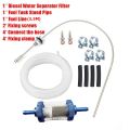Diesel Heater Fuel Tank Vertical Pipe 650x5mm Stainless Steel, White 5m Hose Kit, Complete Set.