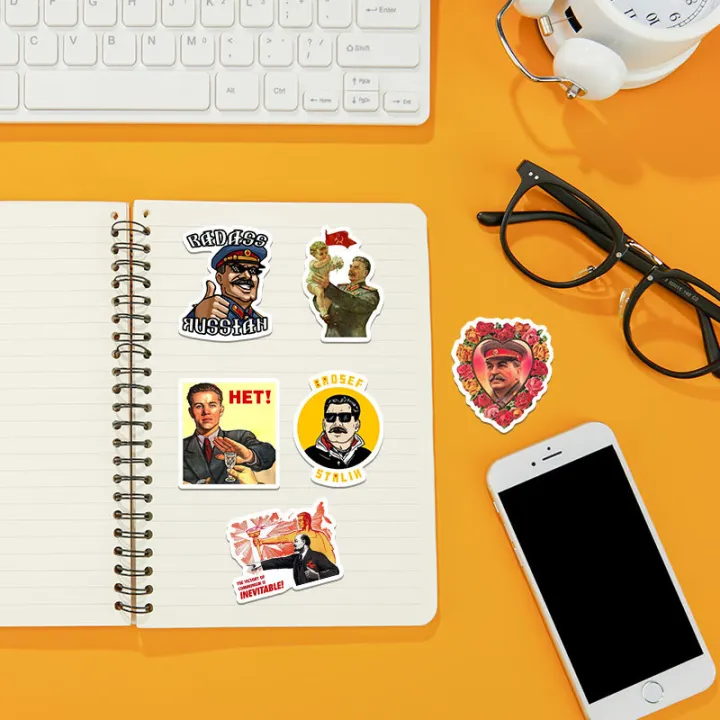 50Pcs%20Russia%20Stalin%20USSR%20CCCP%20Stickers%20Lenin%20Stalin%20DIY%20Stickers%20Scrapbooking%20Phone%20Luggage%20Skateboard%20Waterproof%20Decals%20-%20Image%205