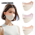 LOOGDEEL UPF50+ Sun Protection Ice Silk 3D Face Mask Women Cycling Anti-UV Breathable Bandana Hunting Running Sport Mask Scarf.