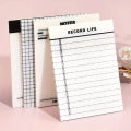 1PC Transparent PET Sticky Note Pad, Waterproof Grid Lined Memo Pad Stickers for School Students, Office Supplies.