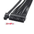 24 Pin Power Supply Splitter Cable 1 to 2 Synchronizer ATX Mining 30cm Motherboard Dual PSU Extension Cable for BTC PC Computer. 