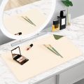 customized 12x24 inches vanity desk protector mat/ easy to clean water and oul proof good looking vanity mirror desk mat. 