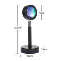 USB Rechargeable Desk Lamp The Sun Never Sets Rainbow Projection Sunset Lamp Internet Celebrity Background Atmosphere Light. 