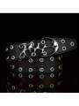 Genuine leather men belts fashionable retro trend belts for men jeans versatile rivet metal belt men. 