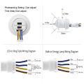 Motion Sensor Light Switch 220V 110V Pir Presence Sensor for Lighting Time Delay Adjust Movement Detector Lamp Automatic Switch. 
