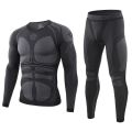 Men Sport Thermal Underwear Suits Outdoor Cycling Compression Sportswear Quick Dry Breathable Clothes Fitness Running Tracksuits.