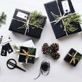 Kraft Paper Black Paper Roll Construction Poster Board Wrapping Art Paper Roll Bulletin Board  Packing Eco-friend Papers. 