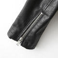 Fitaylor Autumn Winter Women Graffiti Print Faux Leather Jacket Lady Moto Bike PU Leather Coat Casual Rivet Jacket with Belt.