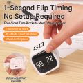 Productivity Cube Timer Gravity Sensor Flipping LED Display 4 Preset Time Dual Modes Countdown Cooking Study Mini Digital Timer. 