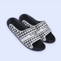 B-Main Ultra Soft Slip-On Slides – Dual-Tone Black & White. 