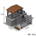 Militarys Scene Defense Watchtowers Command Posts Bases Signal Towers Wire Mesh Stands Building Blocks Bricks Toys For Children. 