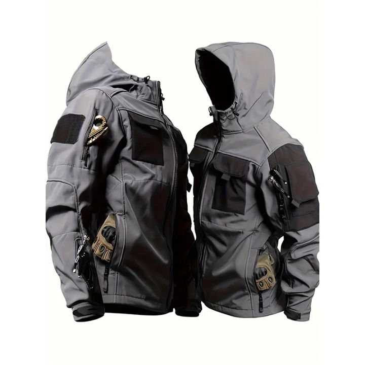 Men%20Lurker%20Shark%20Skin%20Soft%20Shell%20%20Jacket%20Waterproof%20Fleece%20Hooded%20Coat%20Hunt%20Clothes%20Outdoor%20New%20Solid%20Pocket%20Jacket%20Men%20-%20Image%203