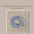 for 24-core Audio-Technica IM Series Headphone Upgrade Cable with Mic OCC Silver-Plated Type-C Balanced Cable for IM02 IM03 IM04. 