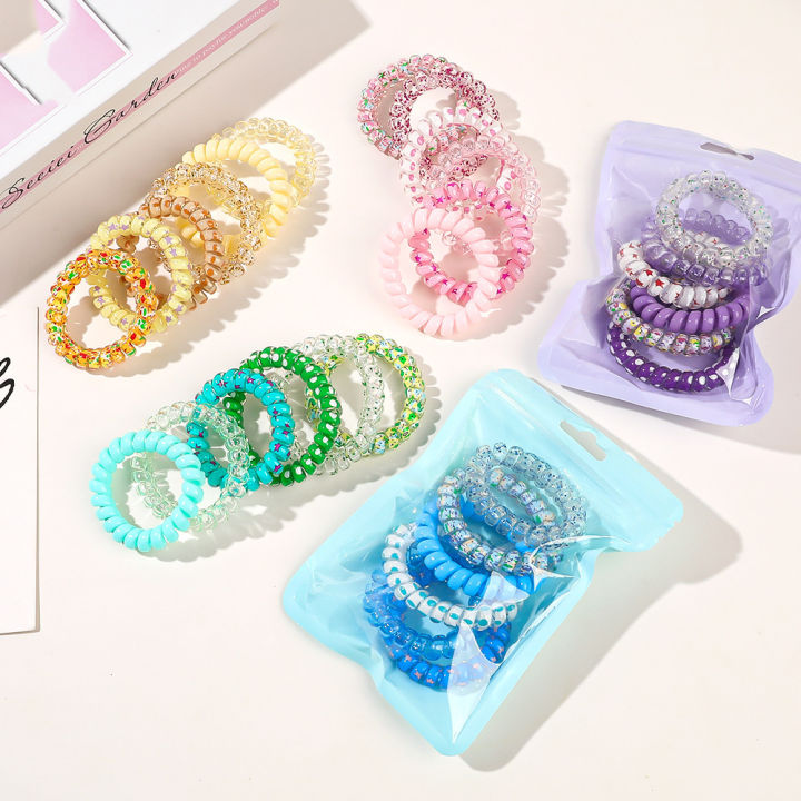 6pcs%20Sweet%20Cute%20Colorful%20Spiral%20Hair%20Ties%20Resin%20Jelly%20Coil%20Hair%20Rings%20Elastic%20Women%20Girls%20Ponytail%20Holders%20Hair%20Accessories%20-%20Image%206