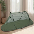 green boat-shaped mosquito net wider and taller installation-free portable anti-mosquito collapsible outdoor camping.