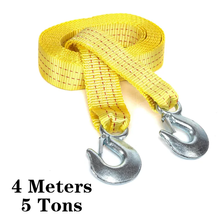 1 Pcs 4M Car Tow Cable Heavy Duty 3Ton/5Ton Trailer Rope Towing Pull ...