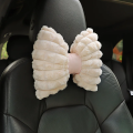 Car headrest winter rabbit hair car comfort warm neck pillow cushion creative headrest lumbar support auto supplies. 