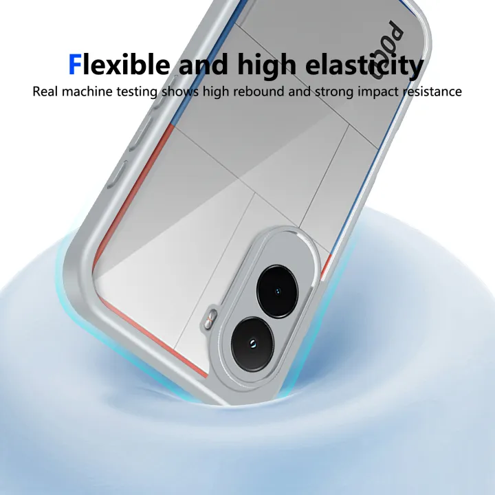 For%20%20Poco%20M7%20Plus%205G%20Case%20Air%20Cushion%20Silicone%20TPU%20Bumper%20Clear%20Matte%20Back%20Cover%20Hard%20Phone%20Case%20for%20%20Poco%20M7%20Plus%20-%20Image%205
