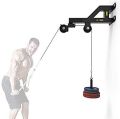 at-home workout gym equipment chest and arm original Cable Machine moving Puli 250 degree front Attachments Workout on a Wall Brachialis Biceps Pulley System  Strength Dismantle Rope Equipment, 4 Rawal Bolt free. 