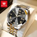 Olivs 9931 Fashion Stainless Steel Analog Wrist Watch For Men. 
