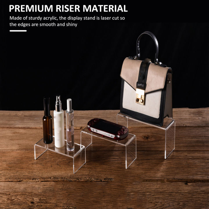 3/6/9Pcs%20Acrylic%20Display%20Stand%20Blind%20Box%20Storage%20Shelf%20U%20Shape%20Lightweight%20Cupcake%20Holder%20Dessert%20Display%20Jewelry%20Display%20Riser%20-%20Image%203