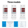 Adjustable Digital Voltage Relay 220V 40A/63A Household Circuit Breaker Surge Protector Limit Over And Under Current Protection. 