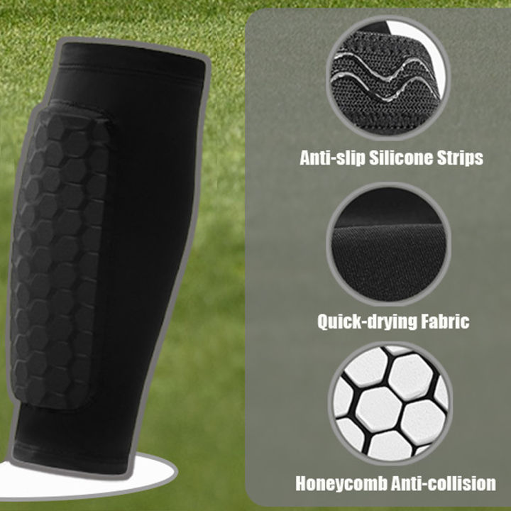 1PCS%20Shin%20Guards,%20Non-Slip%20Calf%20Compression%20Sleeve%20with%20Honeycomb%20Pads,%20Football%20Shin%20Defender%20Socks%20Featuring%20Collision%20Avoidan%20-%20Image%203