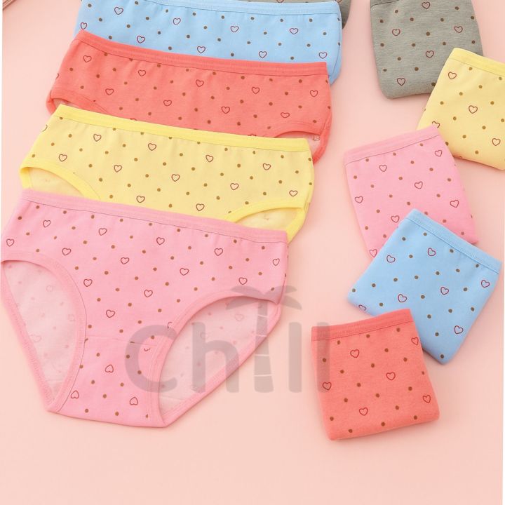 Pack of 05 Soft Cotton Underwear Panties for Girls & Women Multi color Cotton Panties