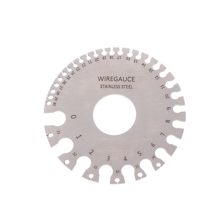 Wire Measurement With Ruler Welding Inspection Wire Gauge 0-36 Round AWG SWG Wire Gauge Thickness ...