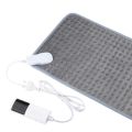 Electric Heating Pads for Back Neck Shoulder Relief Home Sofa Office Desktop Winter Warm Blanket Auto-Off Machine Washable Mat. 