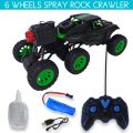 Remote control jeep spray
rock crawler. 