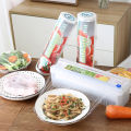 Cling Film Roll Holder Food PE Wrap Cutter Kitchen Organizer Adjustable Plastic Wrap Dispensers Foil Cutting Storage Home Tools. 