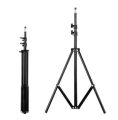 2.1 m tripod stand adjustable height low live light stand thermometer adjustable height up to selfie tripod easy to use. 