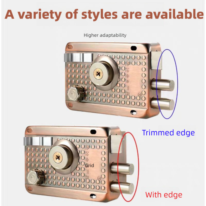 Exterior Stainless Steel Door Locks Security Anti-theft Lock Multiple ...