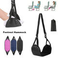Portable Adjustable Footrest Hammock for Airplane Travel Long Flight Bus Train Office Travel Accessories for Leg Rest Foot Sling.