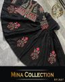 mina collection emboridy bunch maxi with separate koti 2 pcs heavy emboridery sizeeasurment chest size 20  koti length 20 maxi length 52 stuff raw silk  colours all available open picture attached all work dress price only 2900. 
