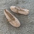 2026 Summer Women Mary Jane Shoes Embroidered Flower Brand Breathable Mesh Casual Footwear Designer Ballet Styles Female Flats. 