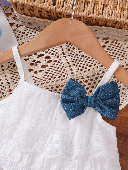 3Pcs%20Baby%20girl%20Lace%20Ruffled%20Camisole%20Top+Bow%20shorts+Heart%20mini%20bag%20Set%20suitable%20for%200-3%20Year%20Baby%20girl%20Summer%20Fashion%20Set%20-%20Image%203