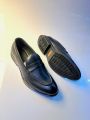 Men's Black Horse Shoes || Genuine Leather || Fashionable. 