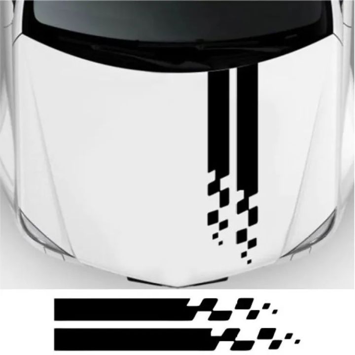 Chess Car Sticker Bonnet Car Sticker - Rectangular Chess Pattern | Daraz.pk
