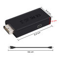 Bitfunx PS2 YPBPR to HDMI-compatible Adapter 3.5mm Audio Video Converter for SONY Playstation 2 PS2 PS3 Console. 