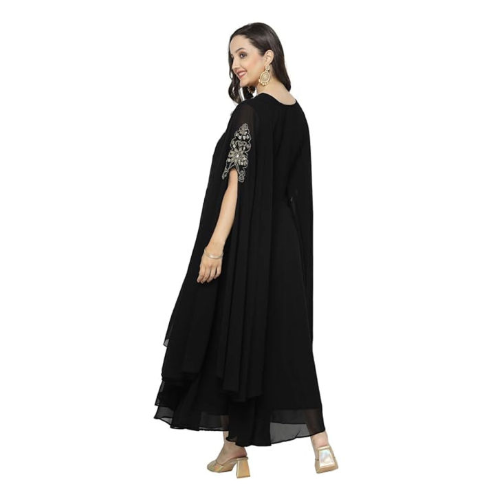 Indian%20Georgette%20Embroidery%20Shalwar%20Kameez%20For%20Women%20With%20Butterfly%20Salwar%20And%20Orna%20Free%20Size%20Comfortable%20Fit%20-%20Image%203