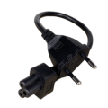2pin Male Plug to IEC 320 C5  Adapter Cable For Notebook Power Supply,EU Power Adaptor Cord. 