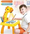Giraffe Kids Projector and Drawing Table Set Children Education Early Learning Erasable Writing and Drawing Board 24 Patterns. 