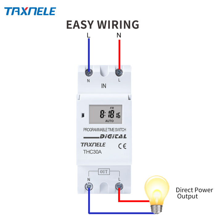 New type Din Rail 2 wire Weekly 7 Days Programmable Digital TIME SWITCH ...