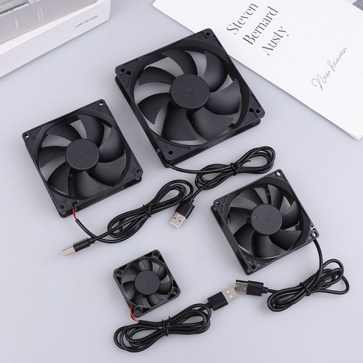 5V Brushless Cooling Fan USB Router Fan Computer Case TV Box Cooling Case 50mm 80mm 90mm 120mm PC DIY Cooler Desktop Fan